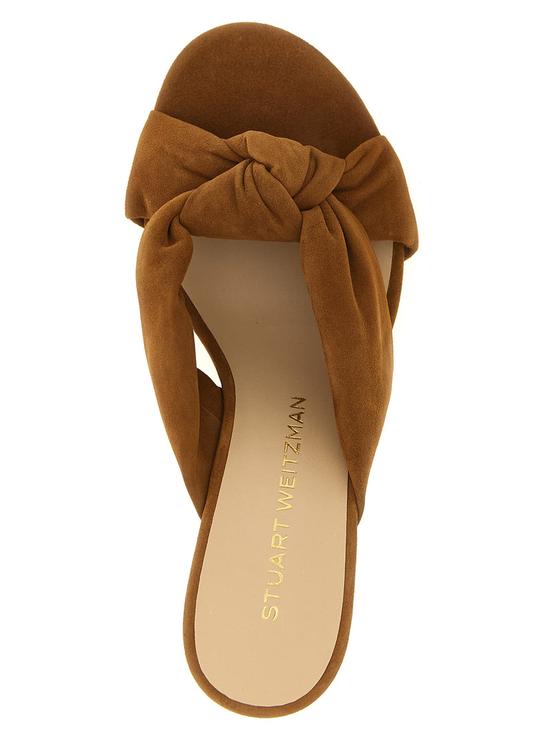 Sandales à talon aiguille Stuart Weitzman marron en polyéthylène
