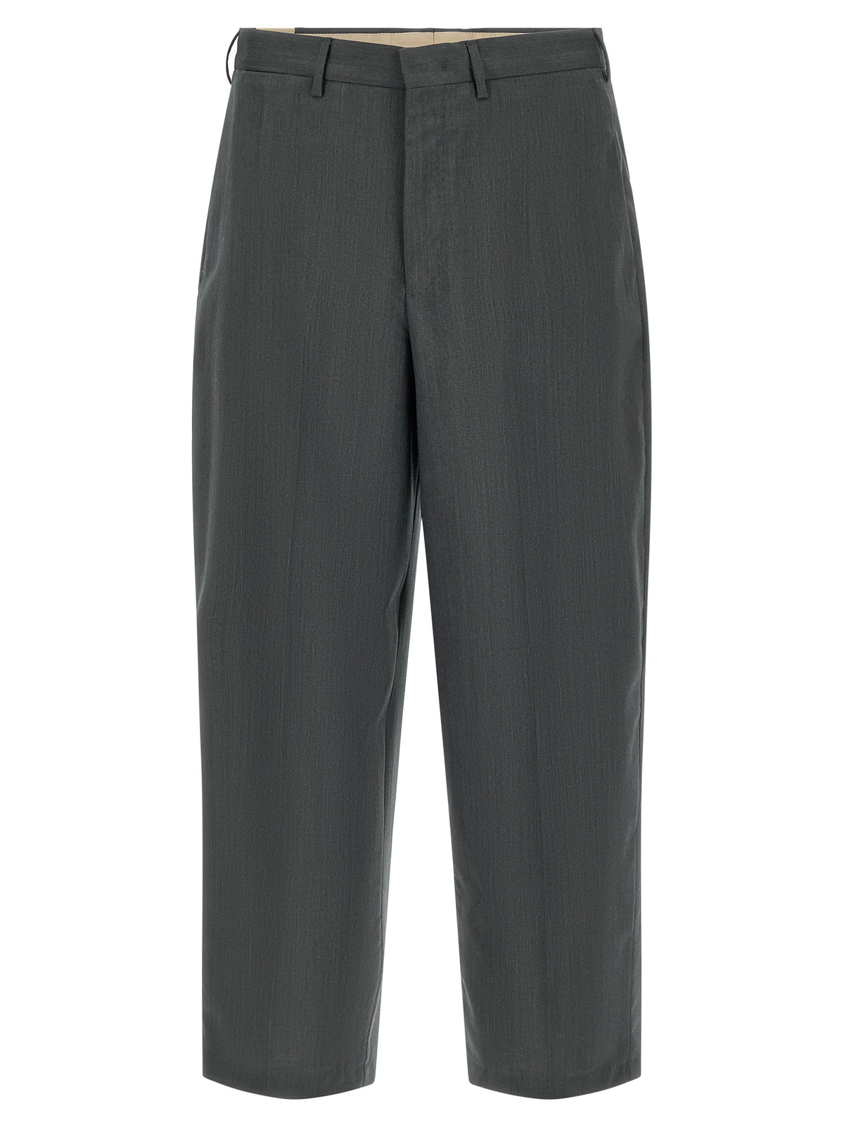 PT Torino Pantalon de ville en laine vierge gris
