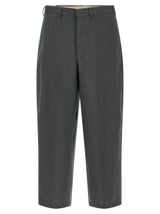PT Torino Pantalon de ville en laine vierge gris