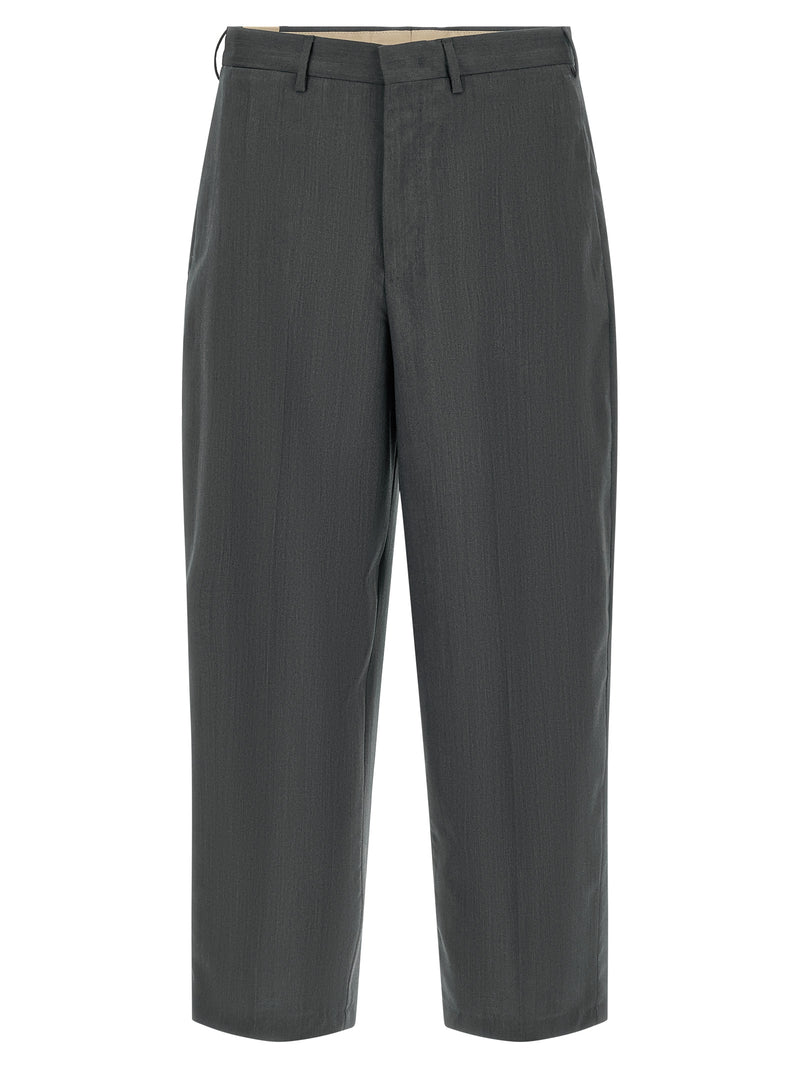 PT Torino Pantalon de ville en laine vierge gris