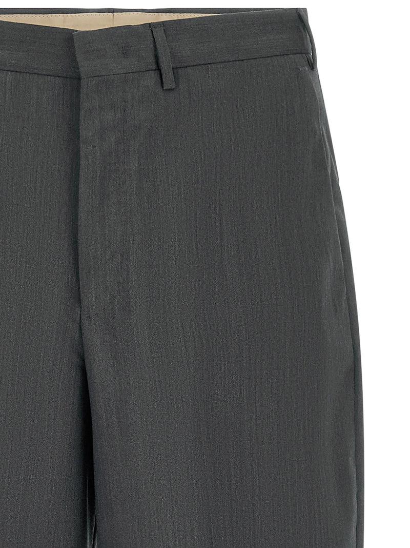 PT Torino Pantalon de ville en laine vierge gris