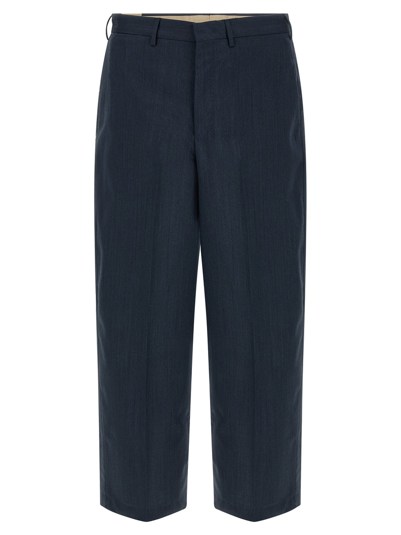 Pantalon de costume PT Torino en laine vierge bleu