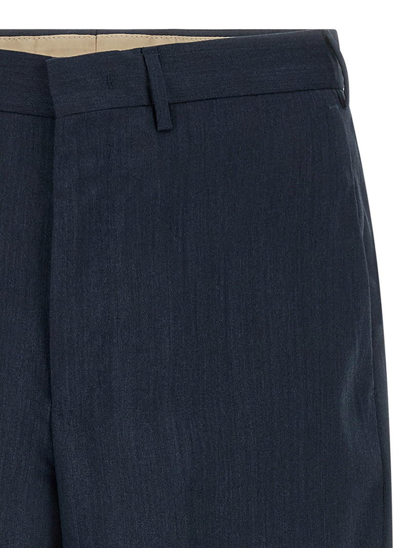 Pantalon de costume PT Torino en laine vierge bleu