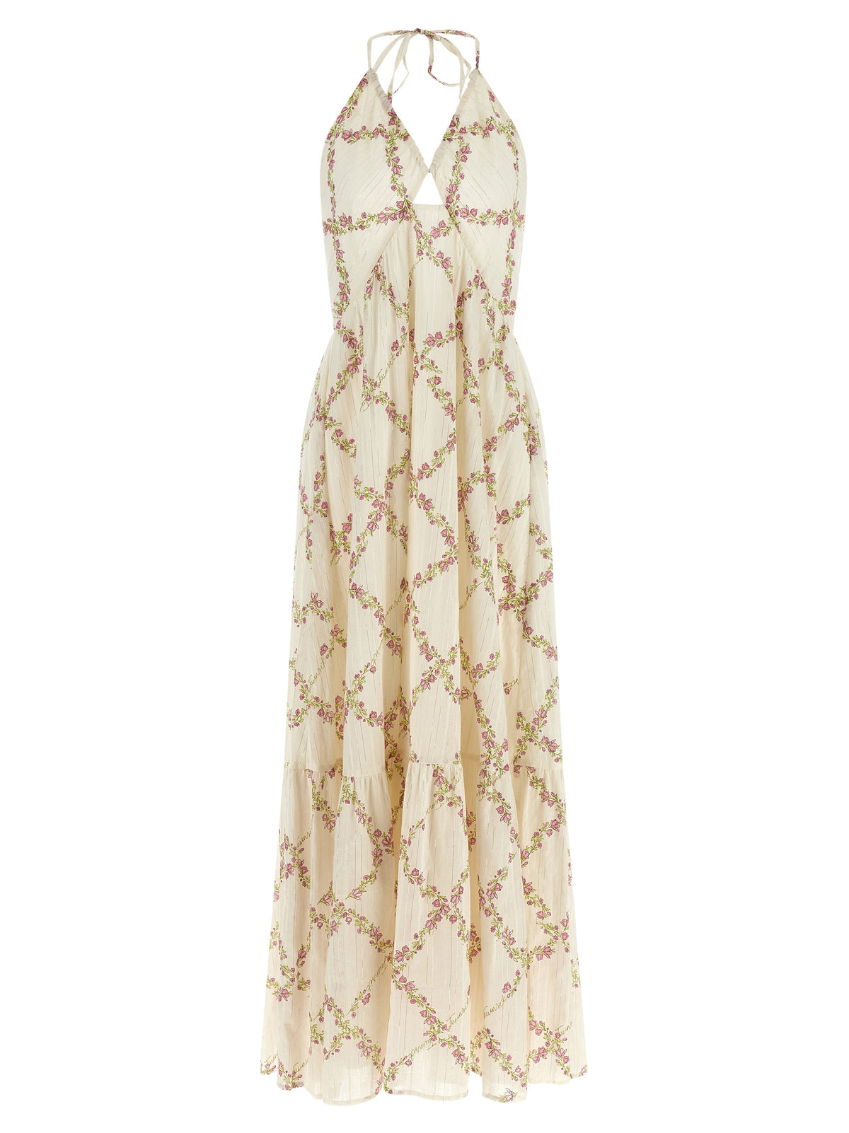 Robe Longue en Coton Blanc Twinset