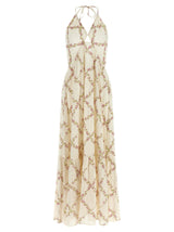 Robe Longue en Coton Blanc Twinset