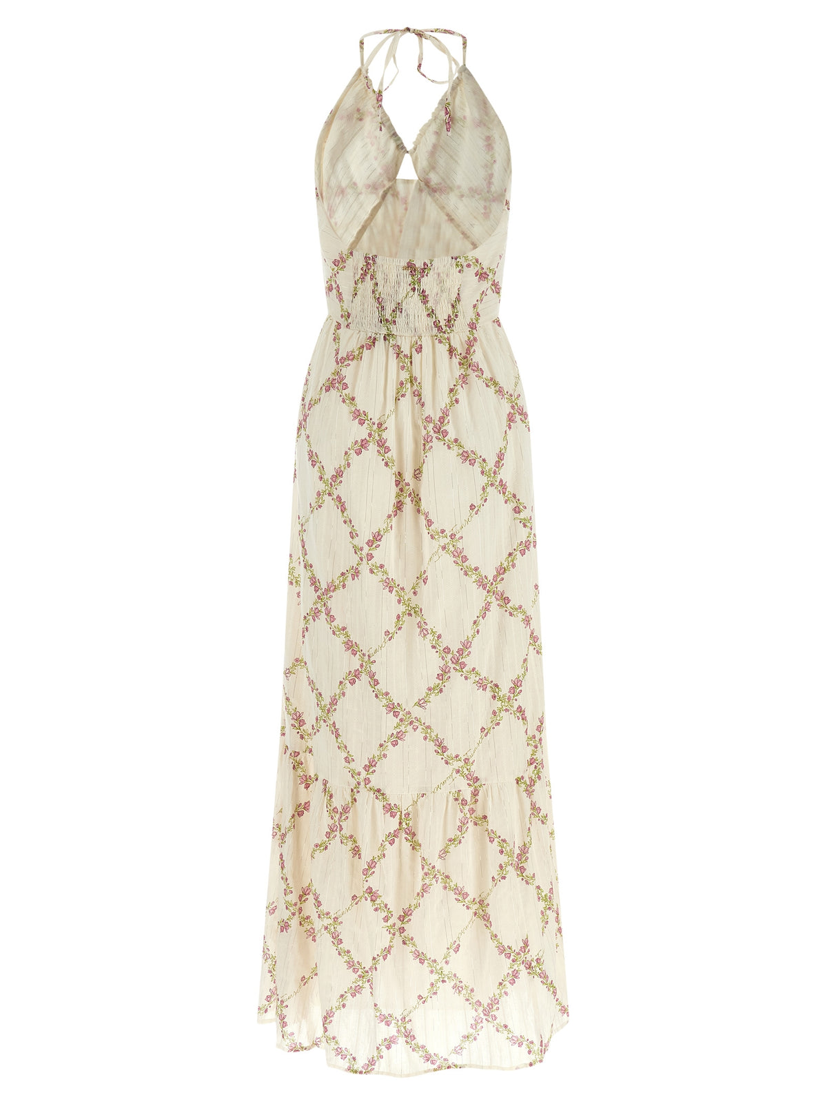 Robe Longue en Coton Blanc Twinset