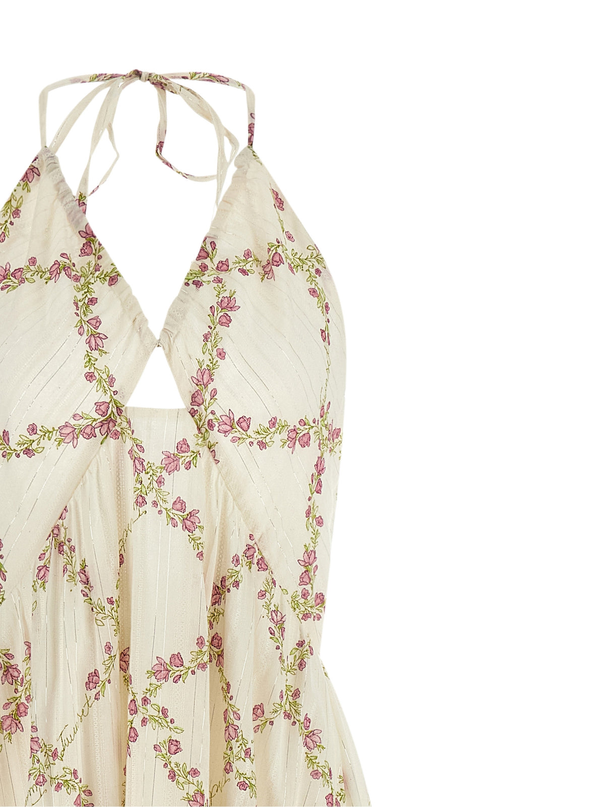 Robe Longue en Coton Blanc Twinset