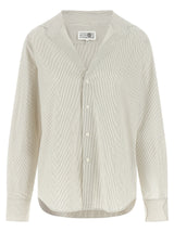 MM6 Maison Margiela Gray Cotton Blouse