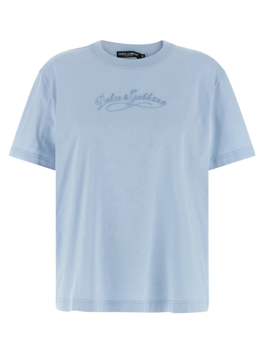 T-shirt en coton bleu de Dolce &amp; Gabbana