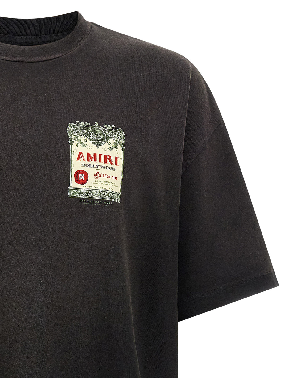 Amiri Black Cotton T-Shirt