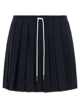 Jupe longue en laine bleue Thom Browne