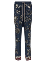Dolce & Gabbana Vanity Blue Silk Casual Pants for Men