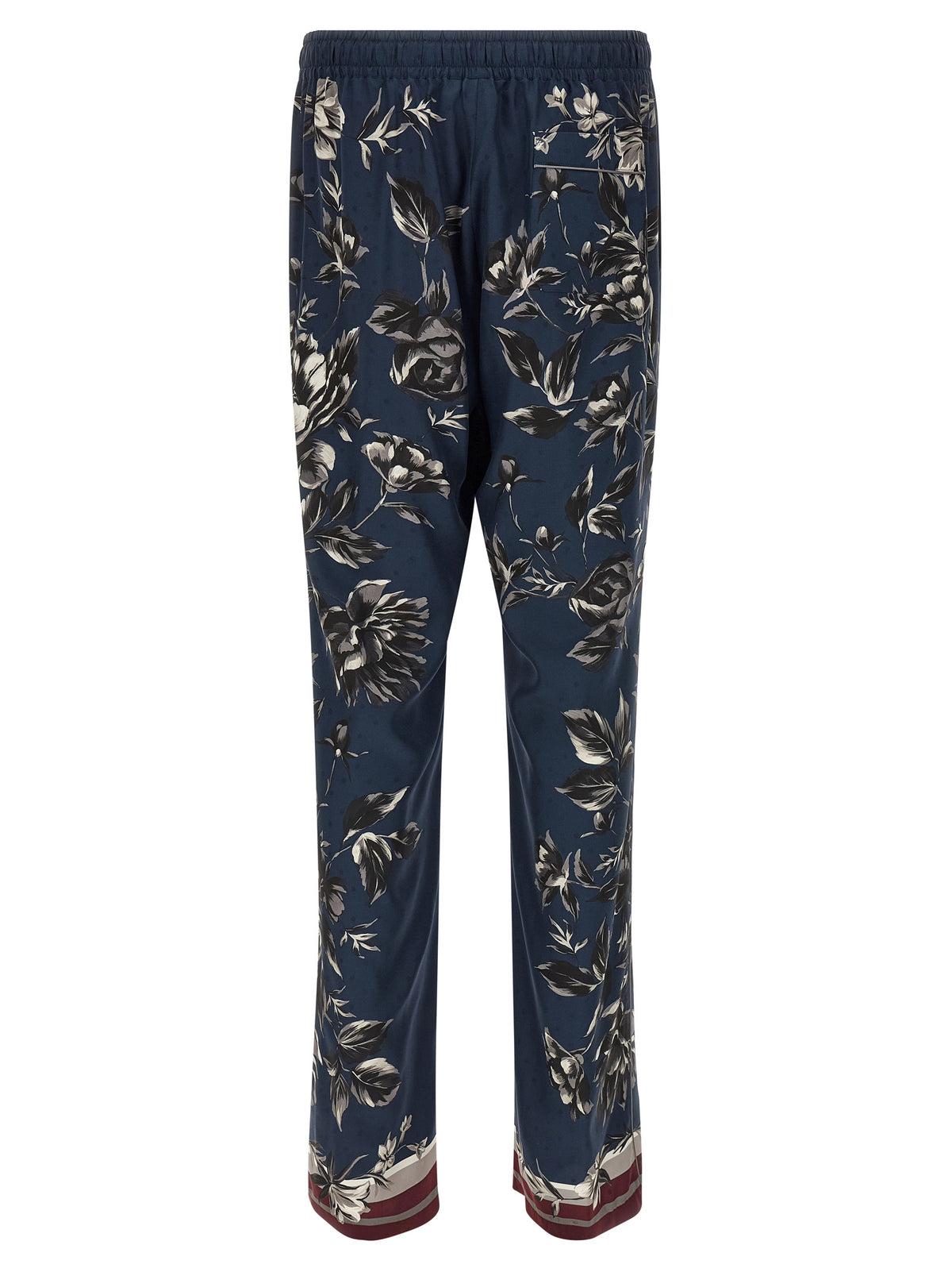 Dolce & Gabbana Vanity Blue Silk Casual Pants for Men