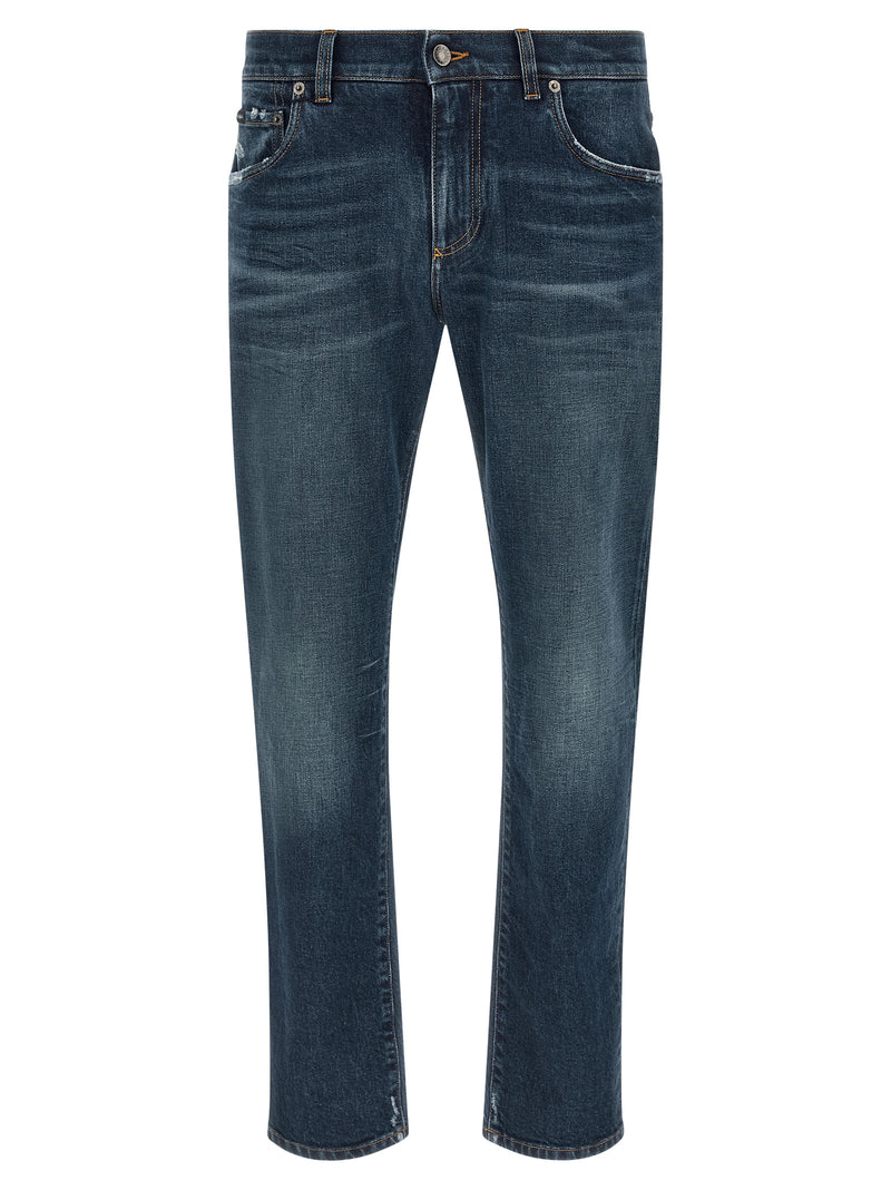 Dolce & Gabbana Blue Cotton Jeans Denim - IT52 | XL