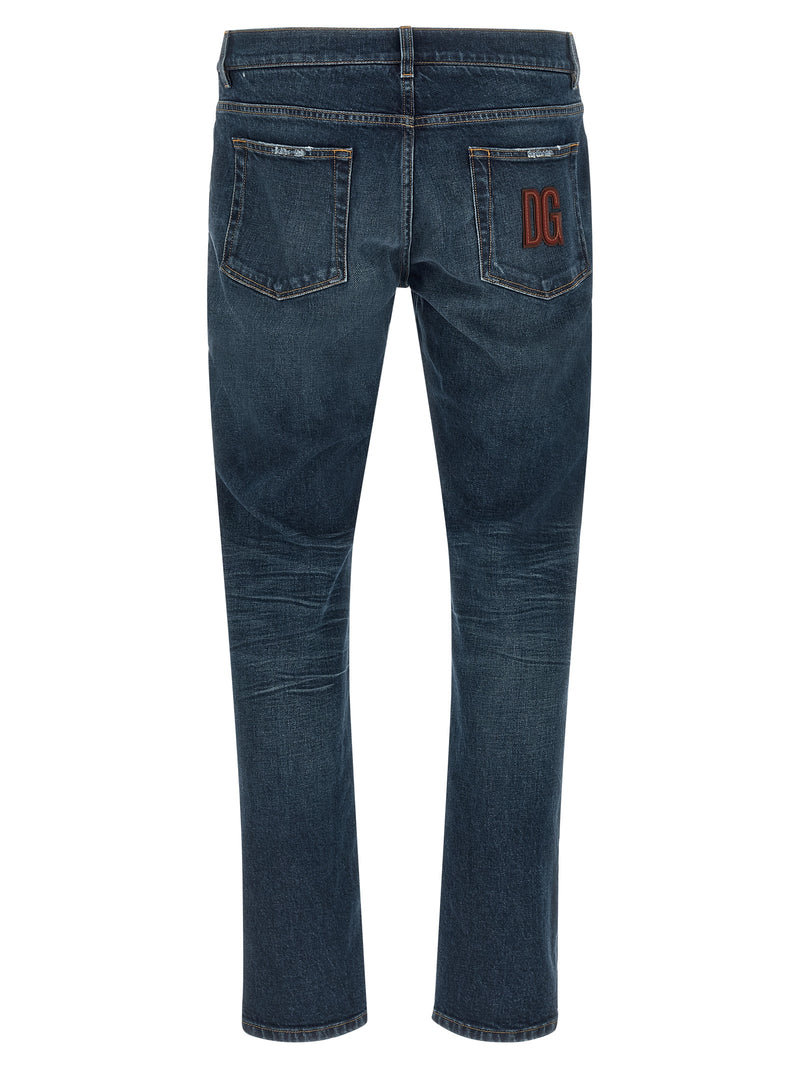 Dolce & Gabbana Blue Cotton Jeans Denim - IT52 | XL