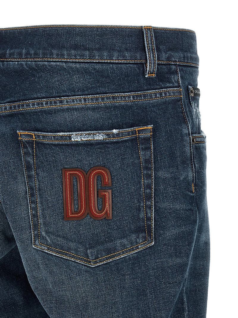 Dolce & Gabbana Blue Cotton Jeans Denim - IT52 | XL