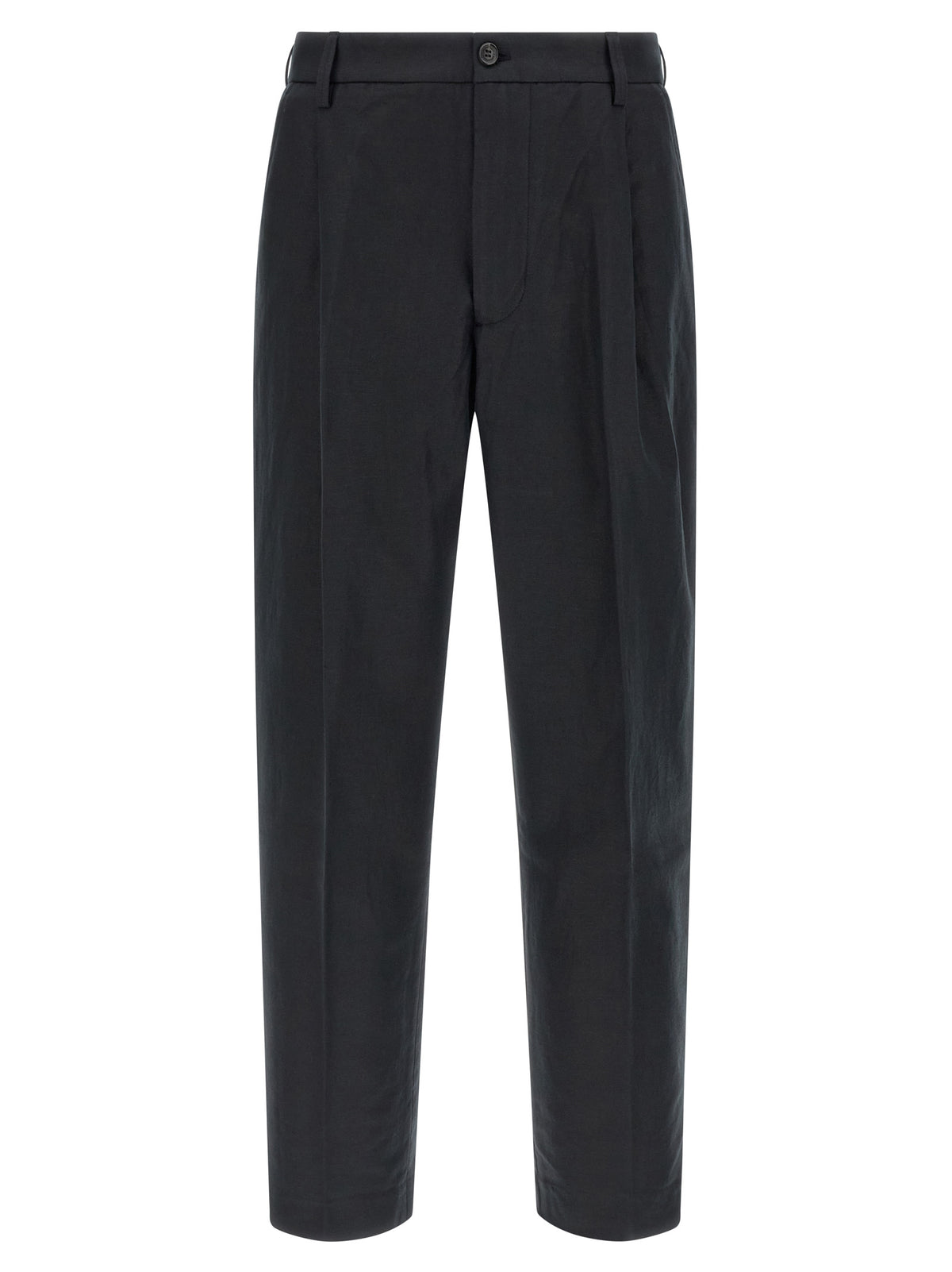 Department 5 Black Cotton Casual Pants