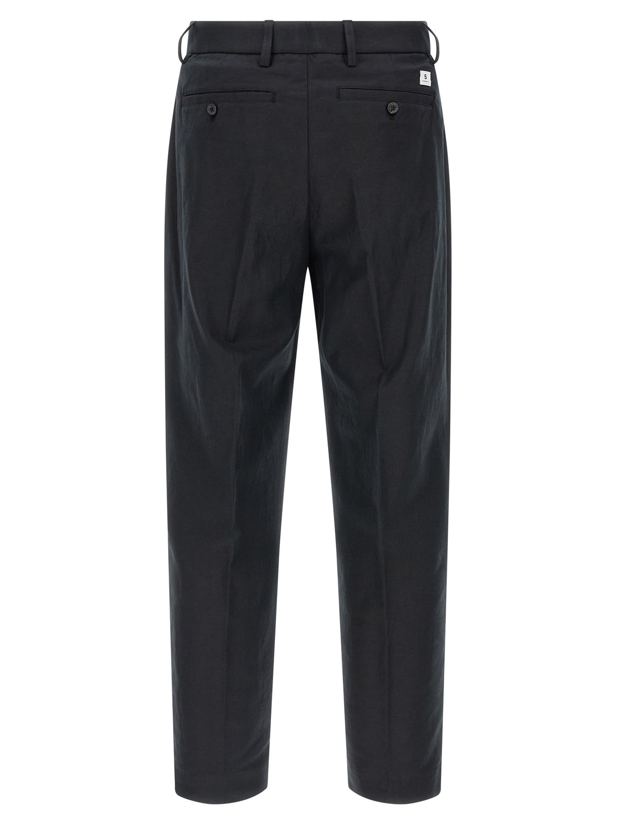 Department 5 Black Cotton Casual Pants