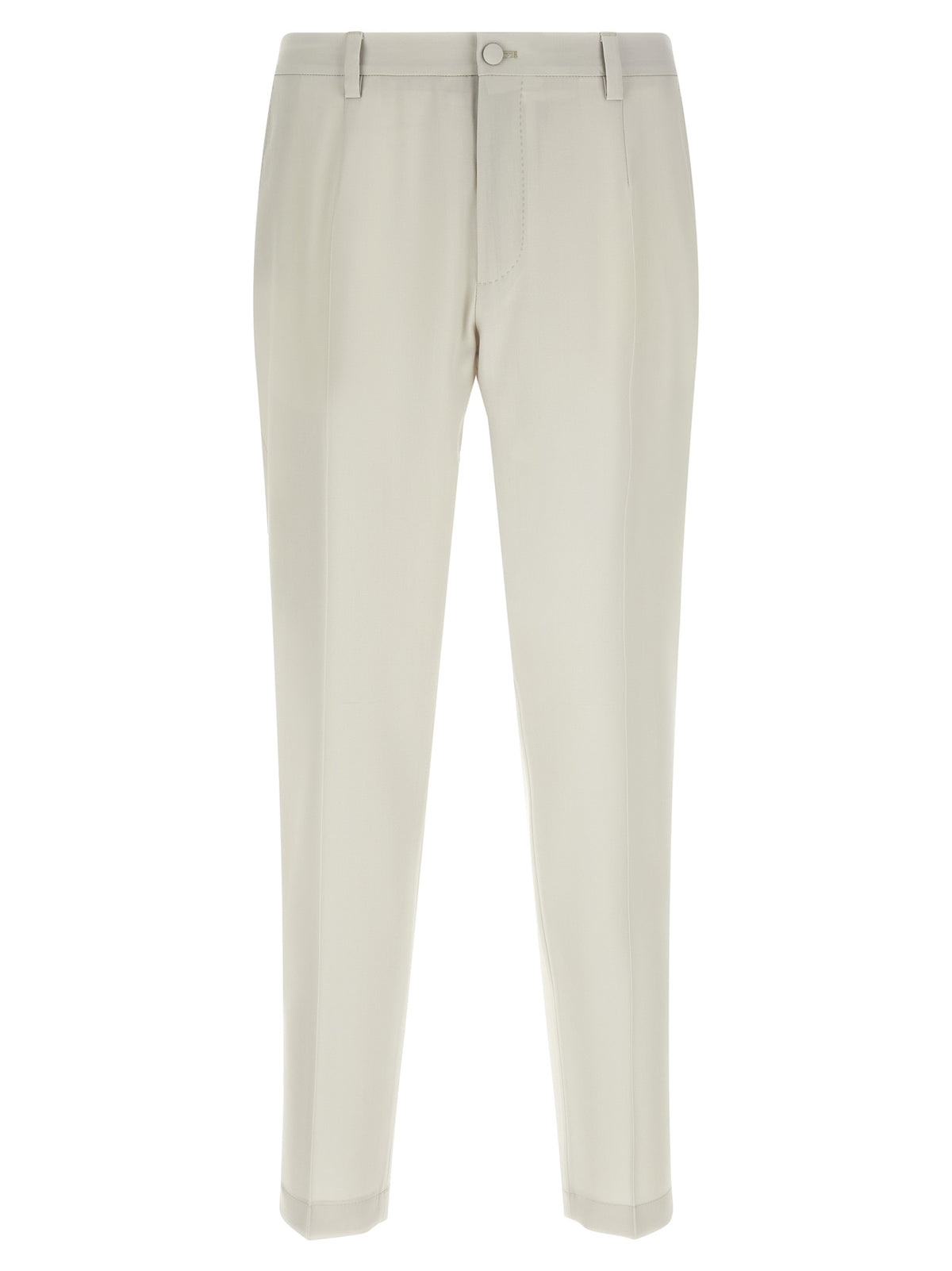 Dolce & Gabbana Beige Virgin Wool Dress Pants for Men