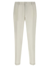 Dolce & Gabbana Beige Virgin Wool Dress Pants for Men
