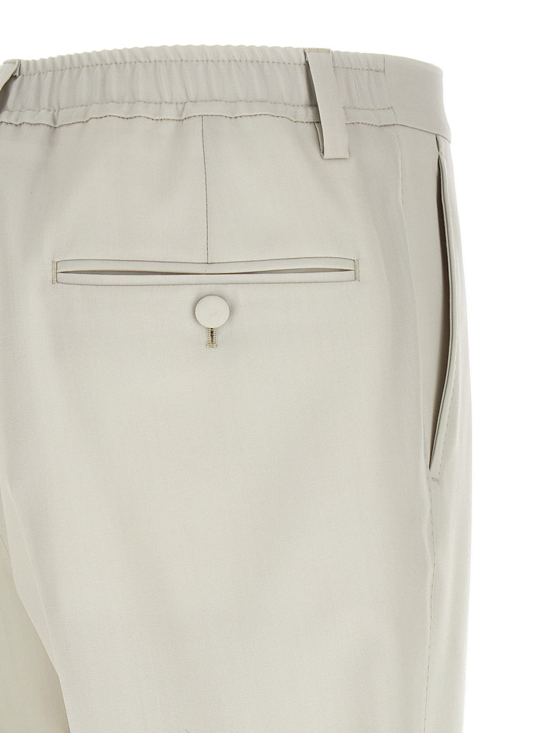 Dolce & Gabbana Beige Virgin Wool Dress Pants for Men