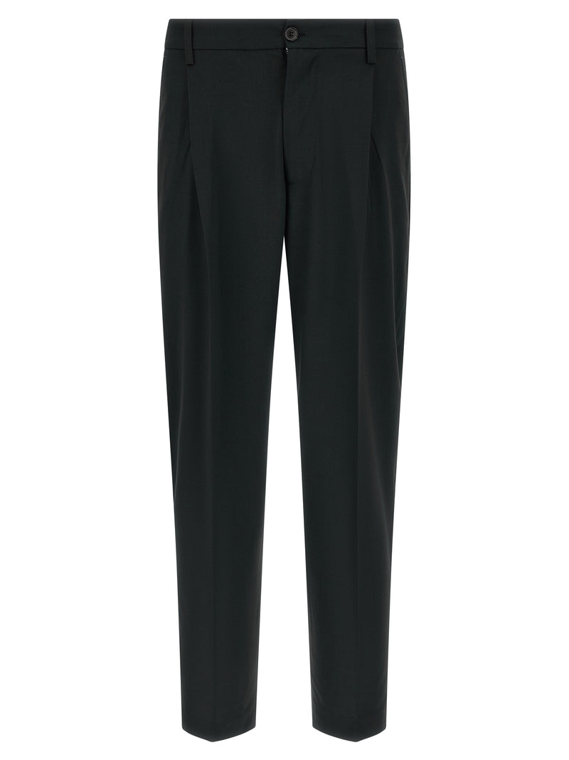 Department 5 Black Polyester Casual Pants