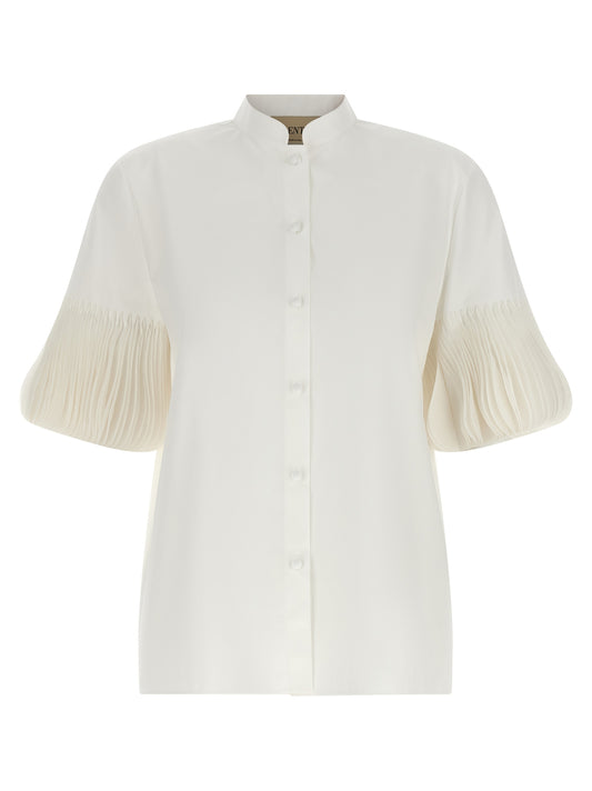 Valentino Garavani White Cotton Blouse - Elegant & Timeless