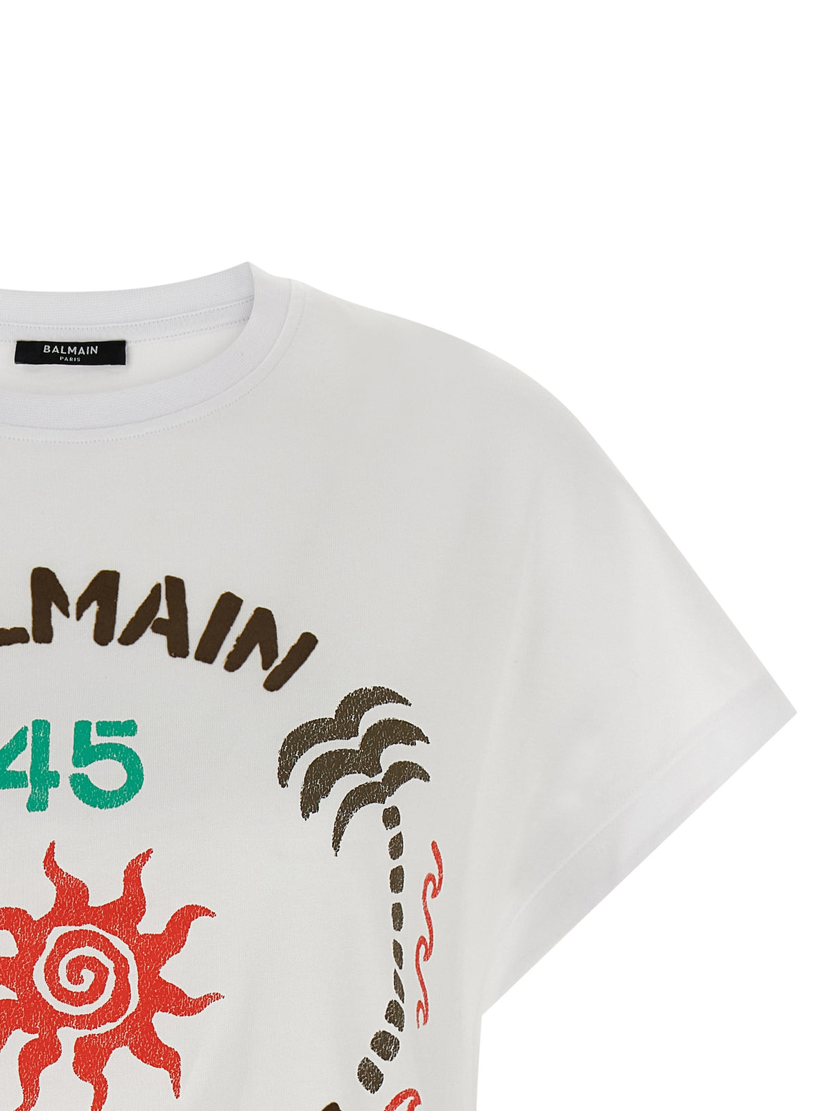 T-shirt Balmain en coton blanc