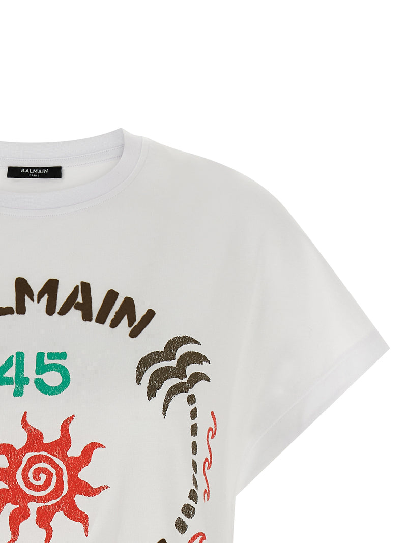 T-shirt Balmain en coton blanc