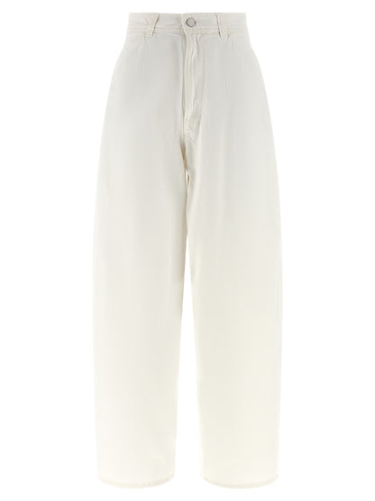 Lemaire White Cotton Jeans Denim