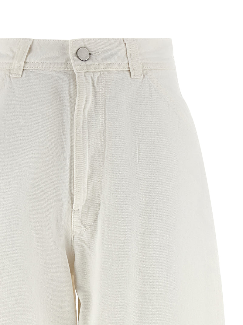 Lemaire White Cotton Jeans Denim