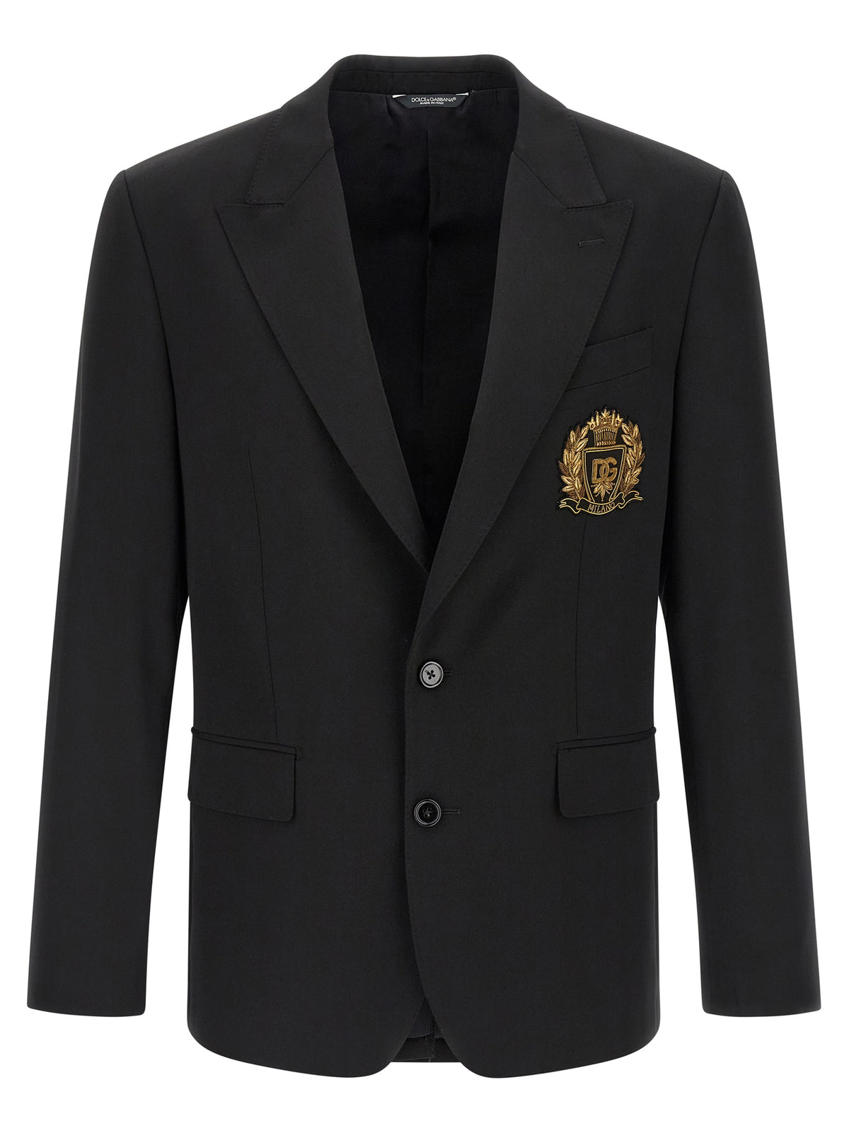 Dolce & Gabbana Black Virgin Wool Blazer - Sophisticated Style