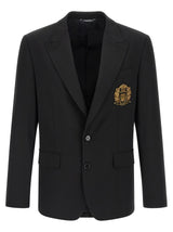 Dolce & Gabbana Black Virgin Wool Blazer - Sophisticated Style