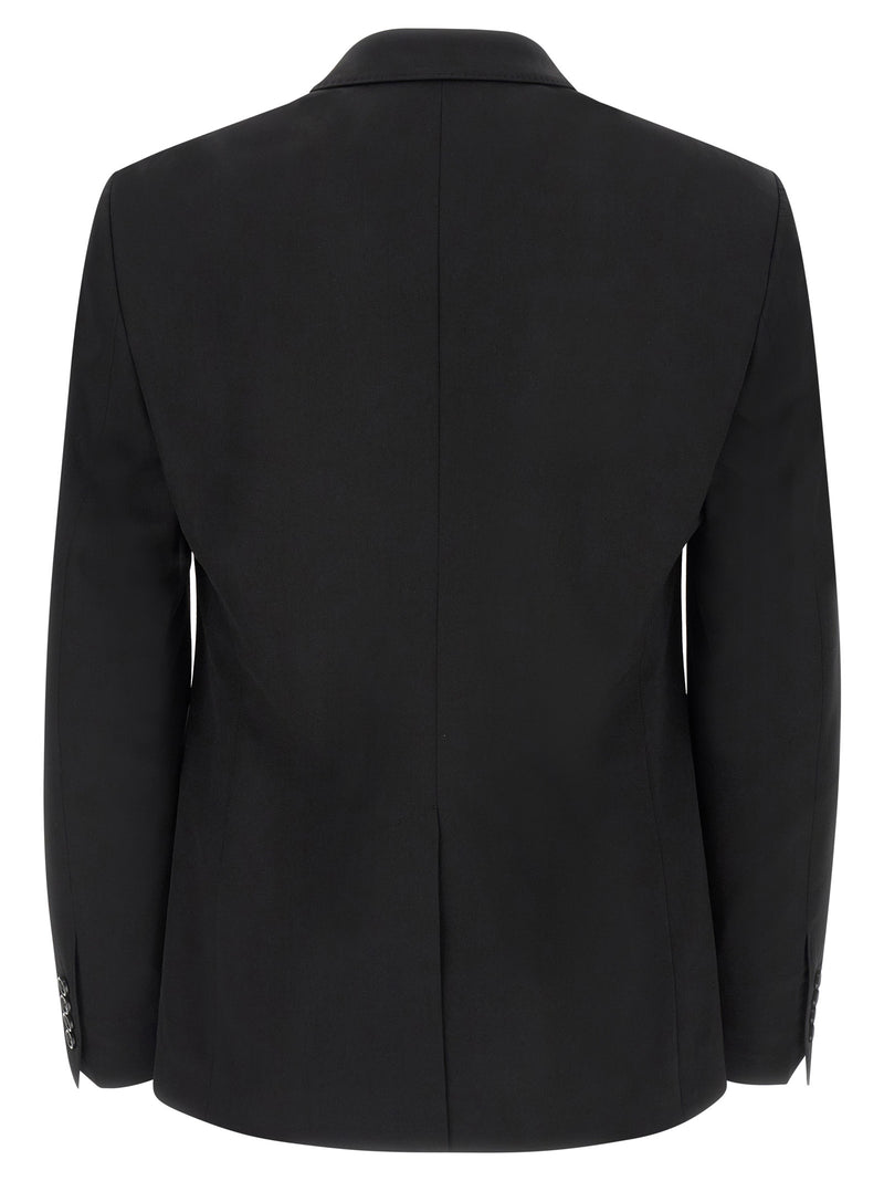 Dolce & Gabbana Black Virgin Wool Blazer for Men