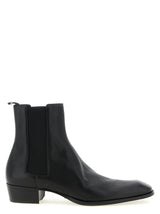 Saint Laurent Black Calfskin Chelsea Boots - Stanton Model