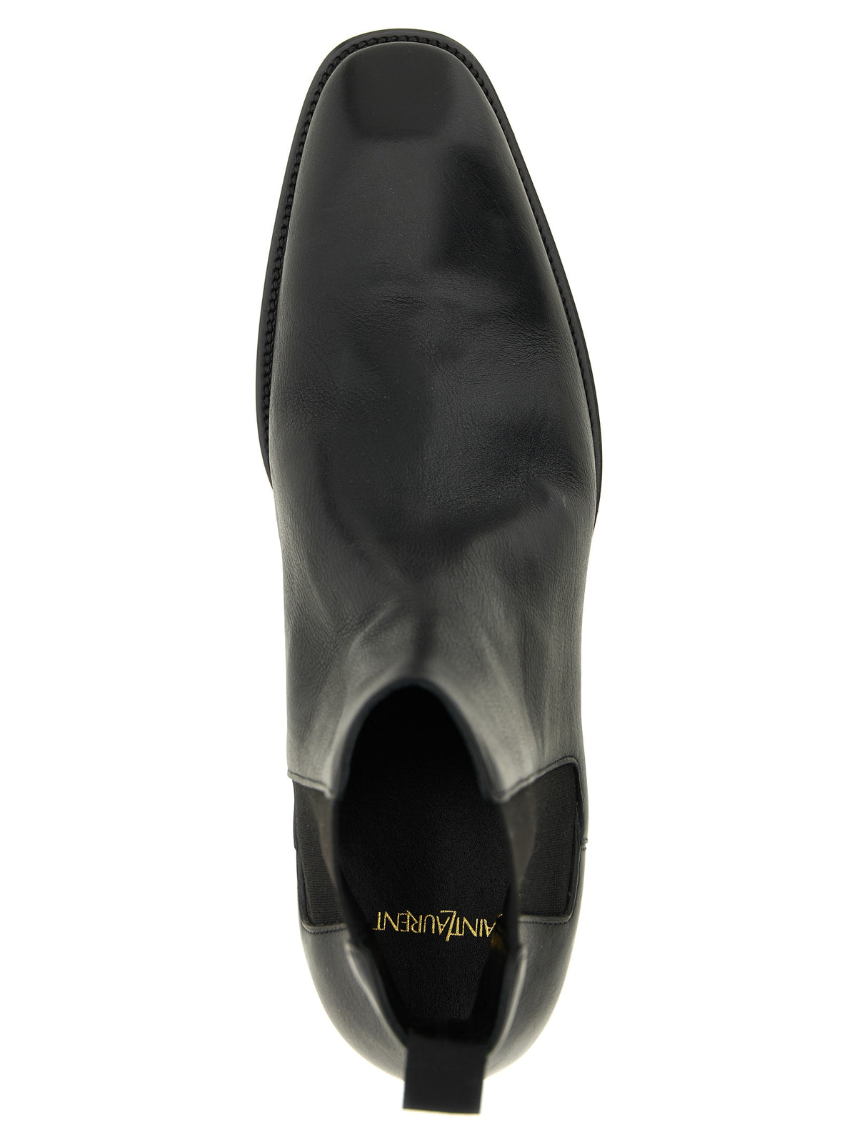 Saint Laurent Black Calfskin Chelsea Boots - Stanton Model