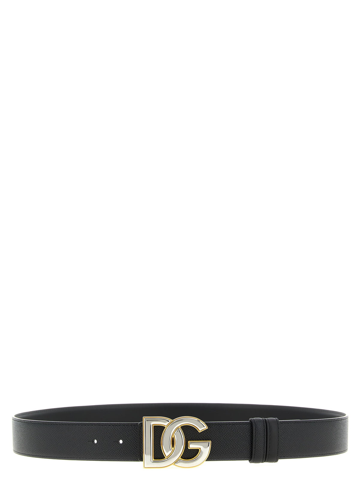Dolce & Gabbana Black Calfskin Regular Belt