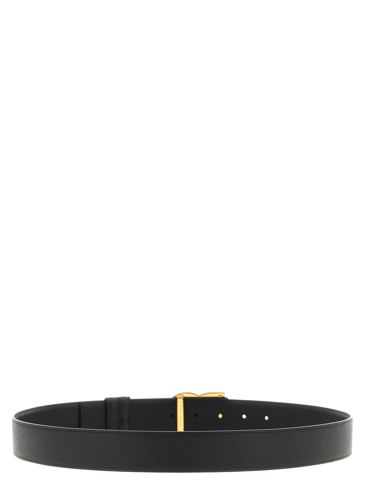 Dolce & Gabbana Black Calfskin Regular Belt