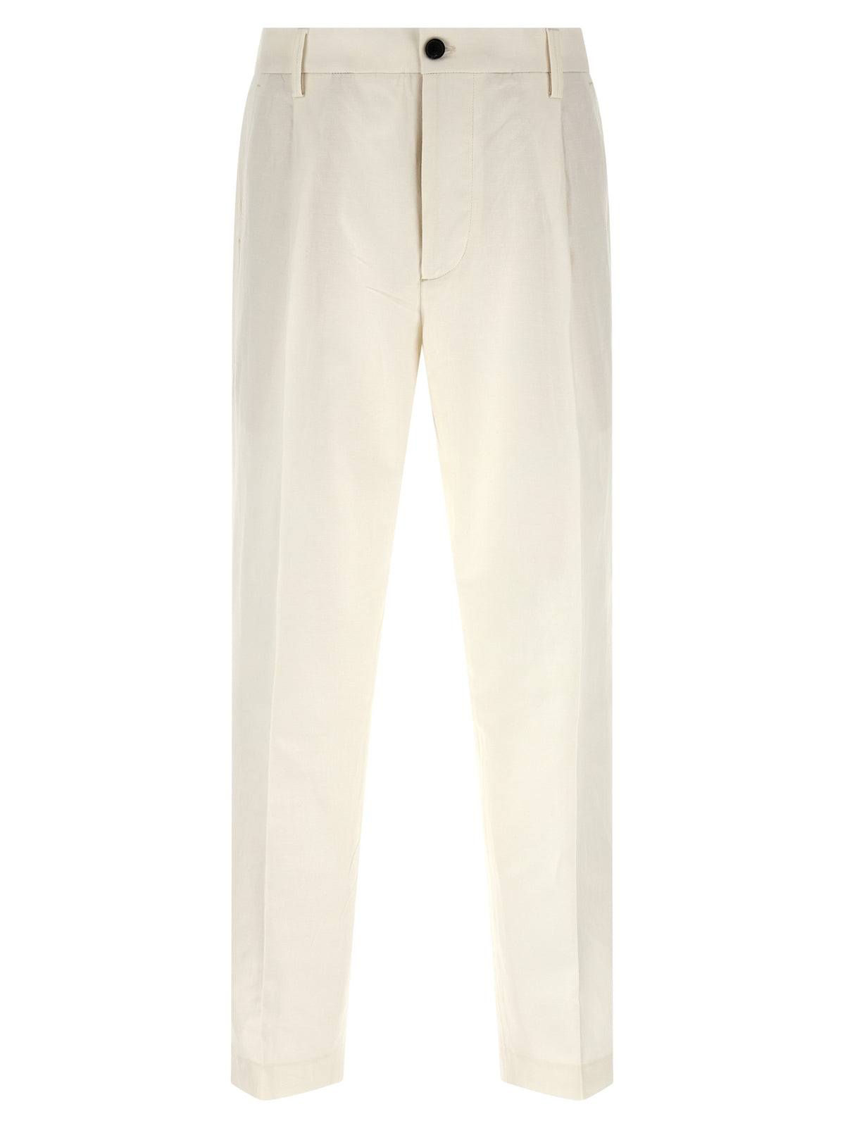 Department 5 White Cotton Casual Pants