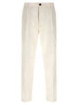 Department 5 White Cotton Casual Pants