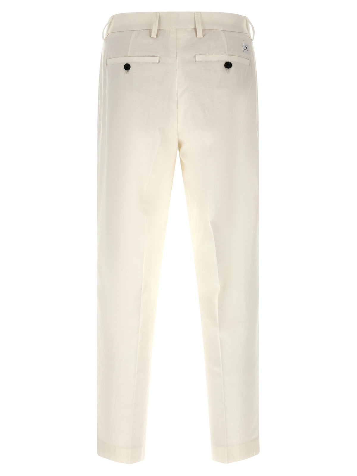 Department 5 White Cotton Casual Pants