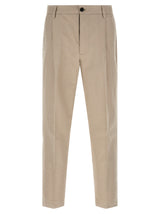 Department 5 Gin Beige Cotton Casual Pants for Men