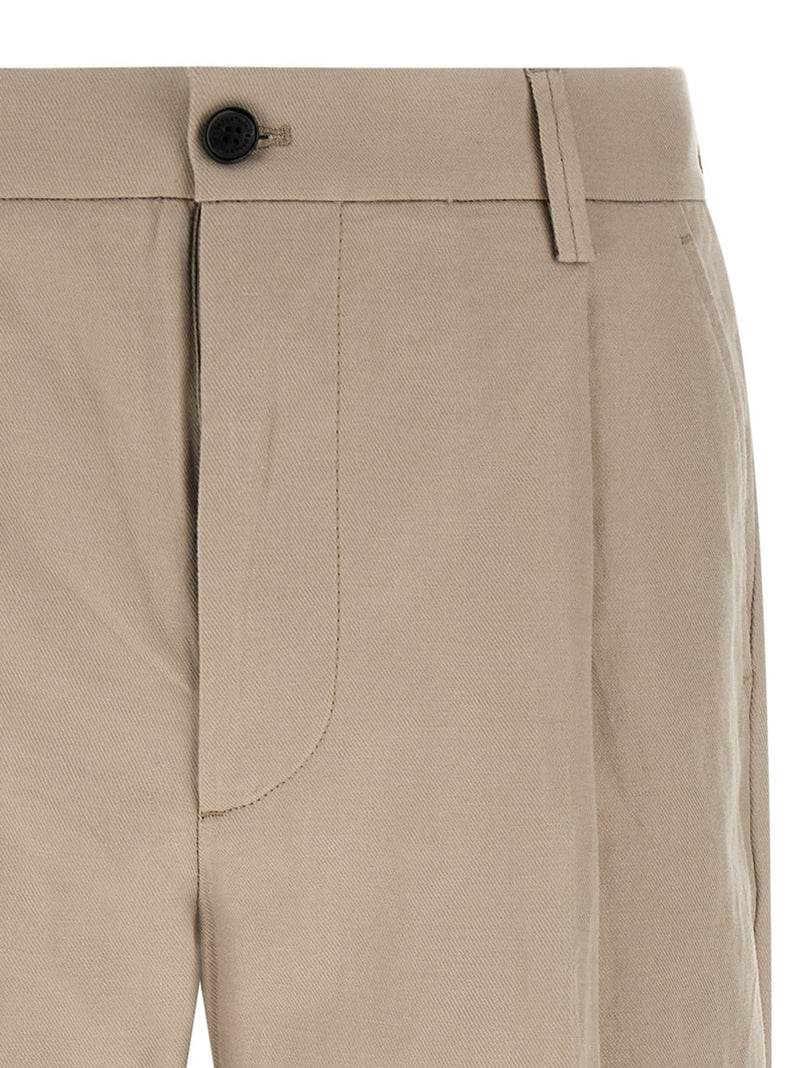 Department 5 Gin Beige Cotton Casual Pants for Men