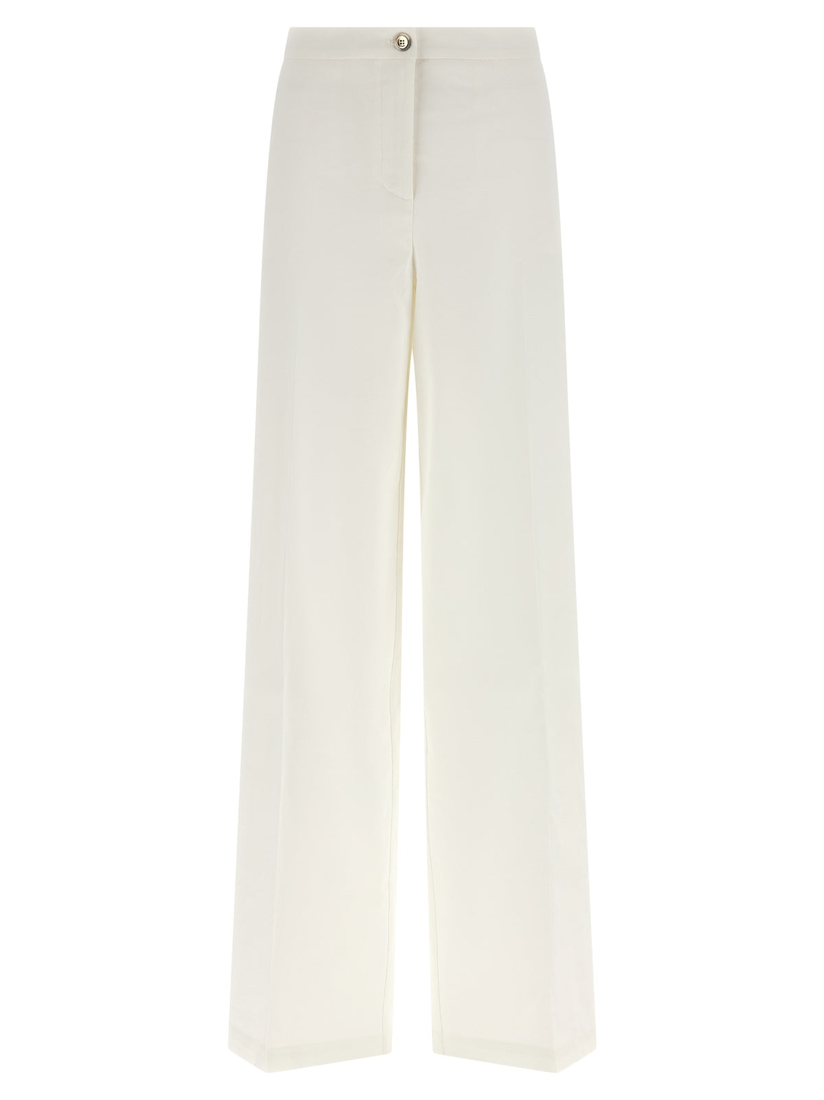 PINKO Jacopone White Linen Casual Pants for Women