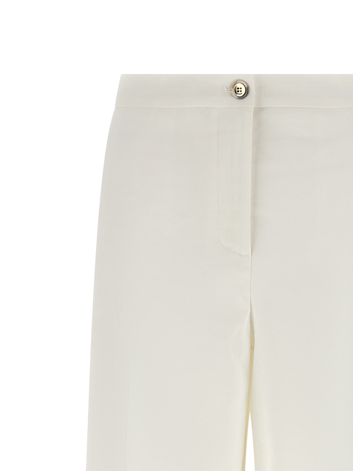 PINKO Jacopone White Linen Casual Pants for Women