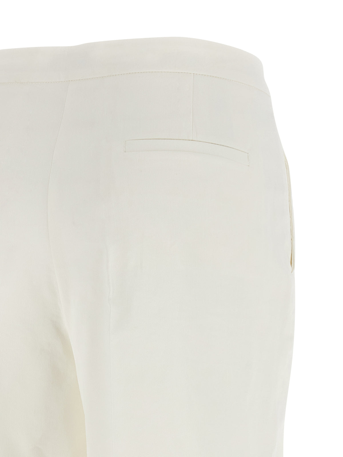 PINKO Jacopone White Linen Casual Pants for Women