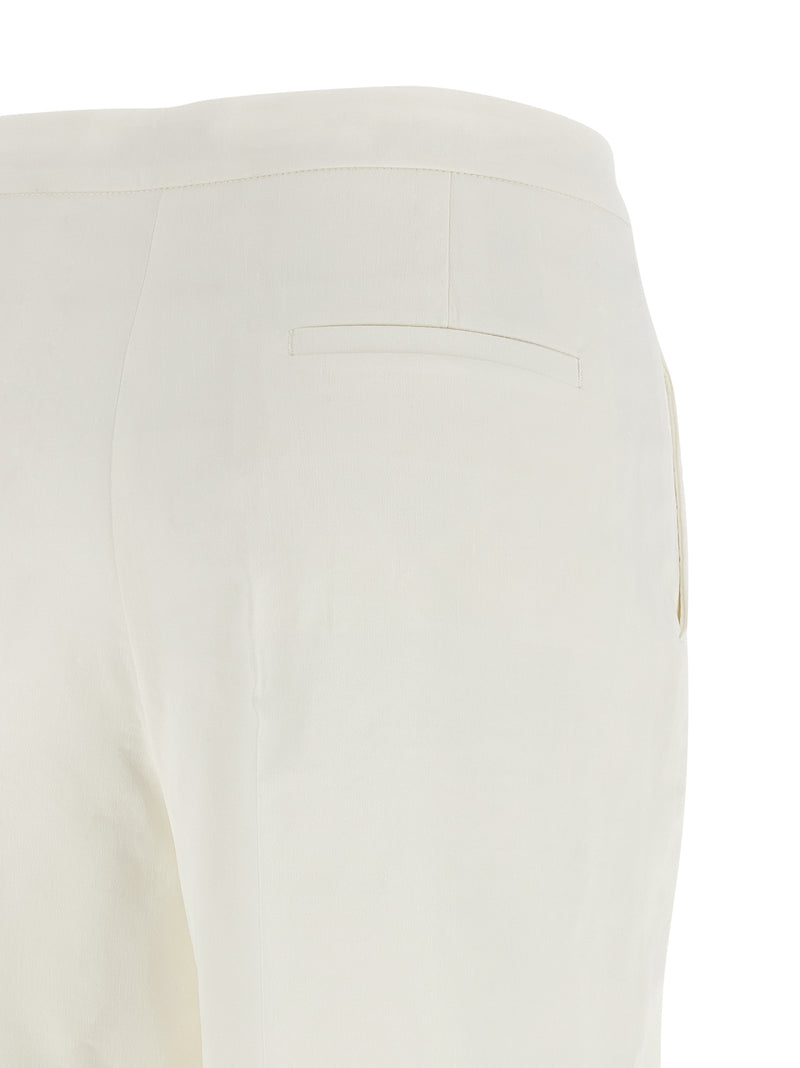PINKO Jacopone White Linen Casual Pants for Women