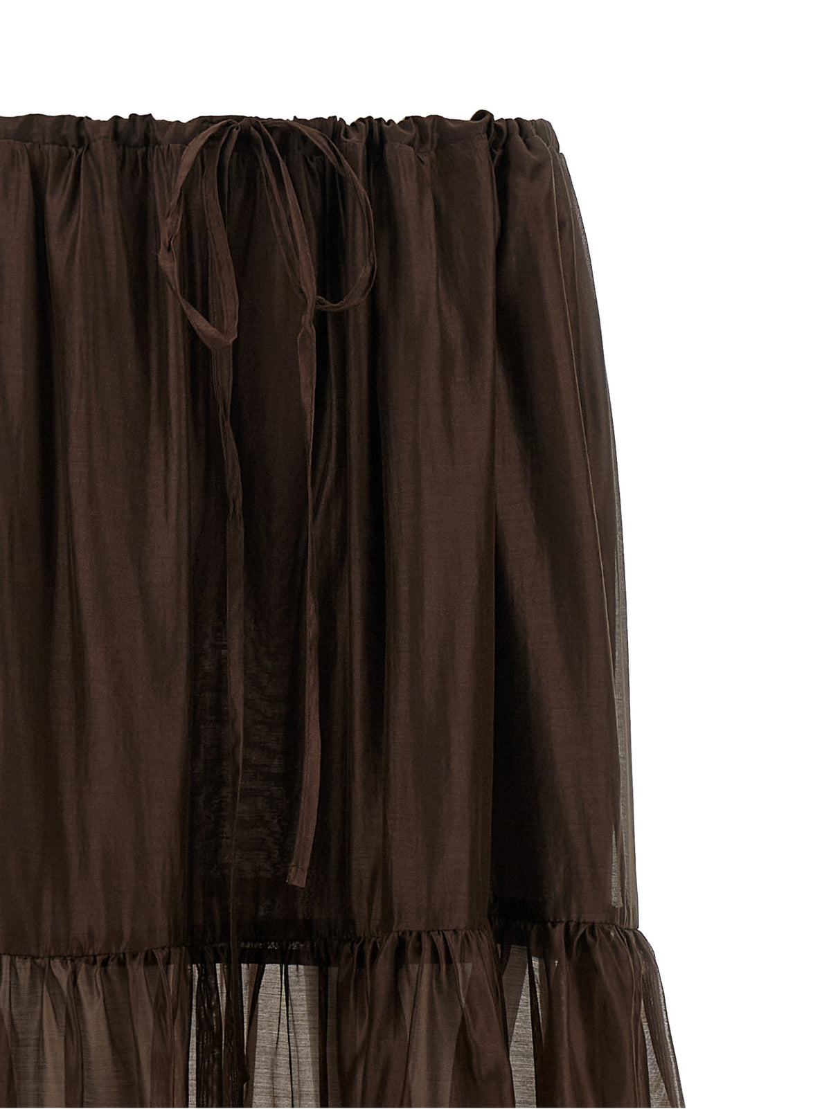 Twinset Brown Lycra Mini Skirt - Elegant & Trendy