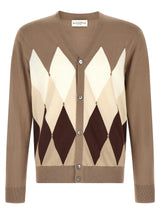 Cardigan Ballantyne en coton marron