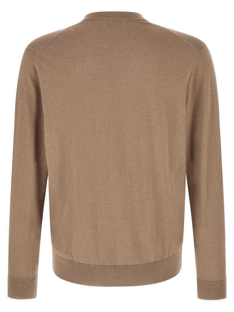 Ballantyne Brown Cotton Cardigan